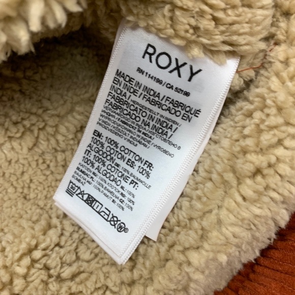 Roxy On The Block Good Fortune Corduroy Jacket Brock Red Womens Small - Picture 6 of 8